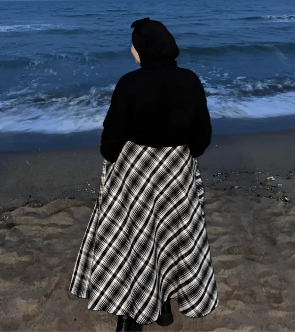Jupe noir blanc